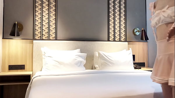 Pink costume of Japanese girl